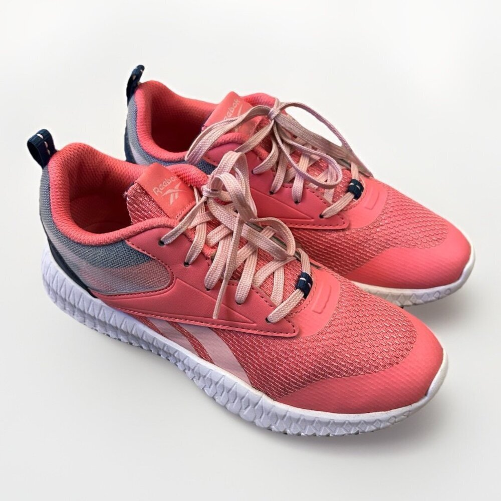 Reebok Girls Reebok Flexagon Energy 3 PS Sneakers Size 3 Pink Lace Up GW0107 EUC